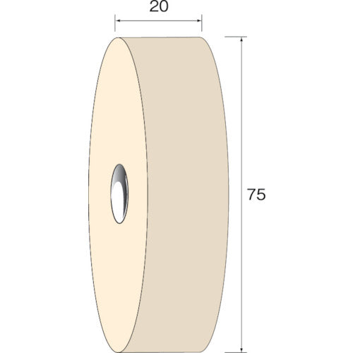 Minimo Felt Wheel Standard φ75×20 (3 pieces) NA6133 1 PK