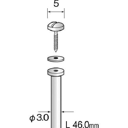 Minimo Mandrel for φ1.6 to φ1.8 holes (10 pieces) PA1201 1 bag
