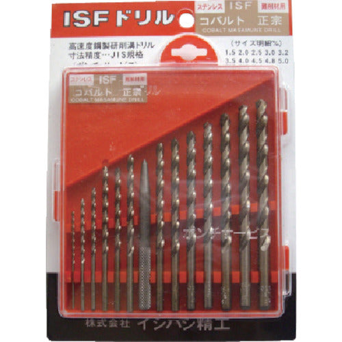 ＩＳＦ　コバルト正宗ドリル　１３本組セット（プラケース入り）　COD-13P　1 Ｓ