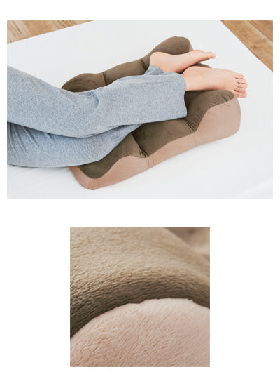 のびのび腰痛対策　脚クッション / 90772　ブラウン　1 個