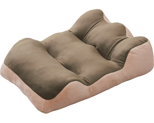 のびのび腰痛対策　脚クッション / 90772　ブラウン　1 個