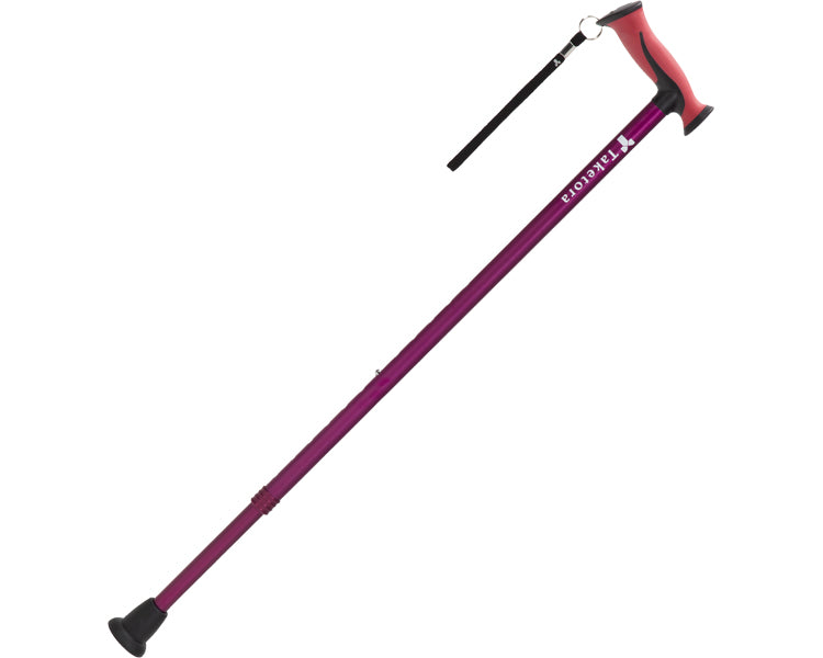 Bamboo walking stick wide / 104985 Wine red 1 piece