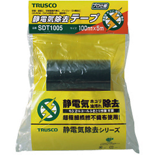 ＴＲＵＳＣＯ　静電気除去テープ　幅１００ｍｍＸ長さ５ｍ　SDT1005　1 巻