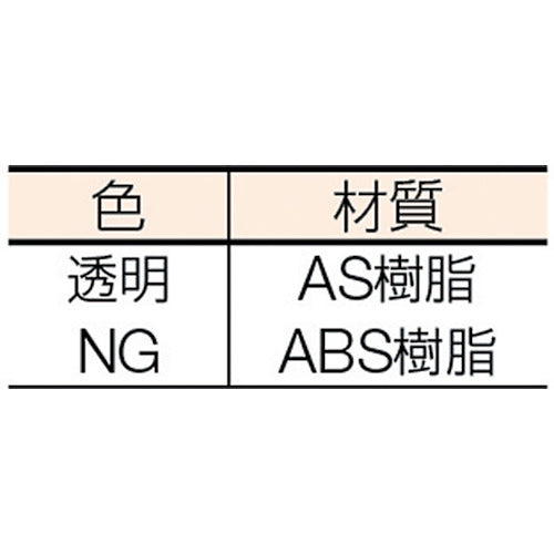 ＴＲＵＳＣＯ　樹脂製引出し　内寸１１１Ｘ４１８Ｘ１０８　透明　ML-1　1 個