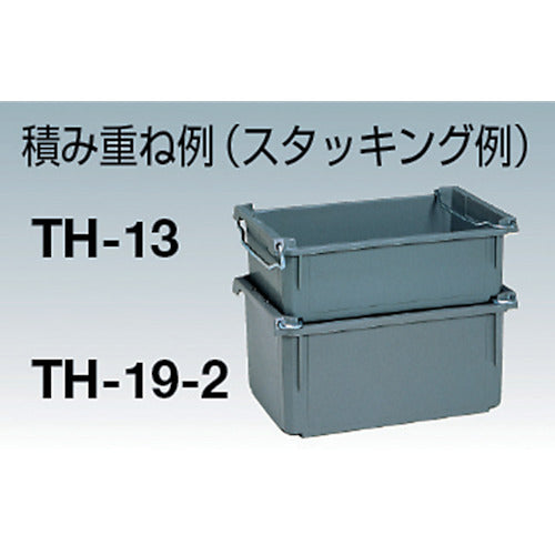 세키스이 TH형 컨테이너(손잡이 포함) TH-13 그레이 TH-13 1개