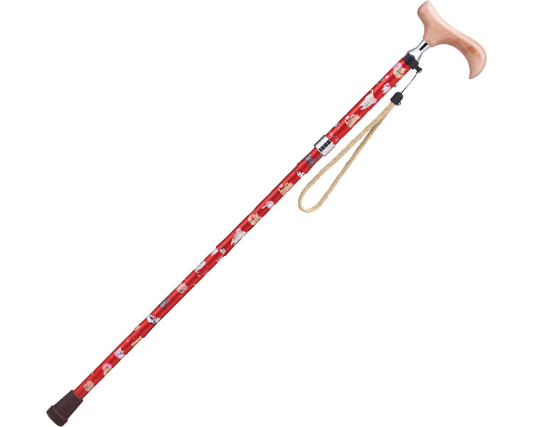 Love Cane Pretty Cats Series Folding Cane / AN-12 Red 1 Cane