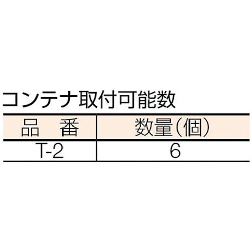 ＴＲＵＳＣＯ　ＵＰＲ型パンチングパネル用棚板　Ｔ２コンテナ用　UPR-C2　1 個