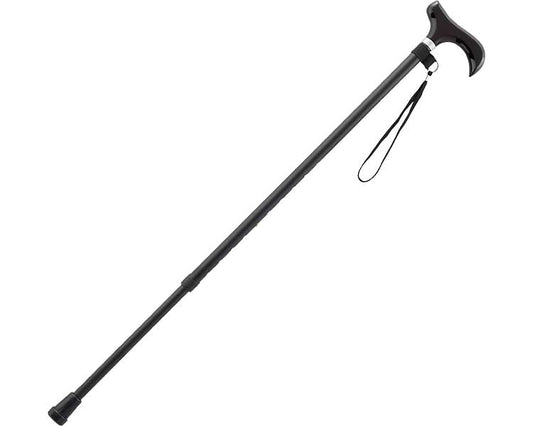 Kaientai Economy Walking Stick, Retractable Type, Slim / CX-07025 Black 1 Piece