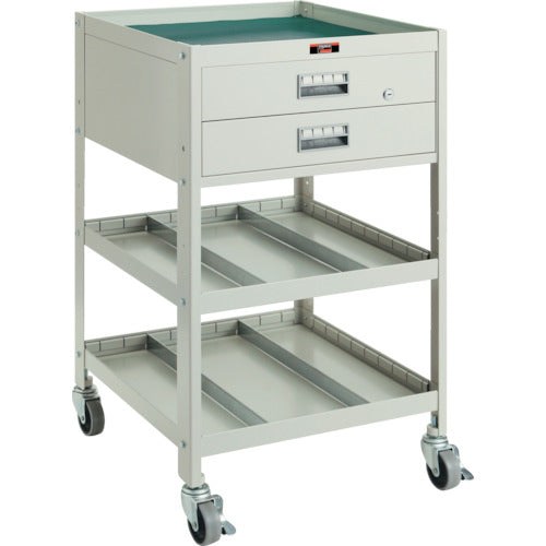 TRUSCO 앵글식 툴 왜건 BUWF형 왜건 500X530XH900 3단 2단 인출부 BUWF-2 1대