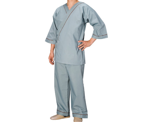 Separate type pajamas for men / 0730 M Plain green 1 piece