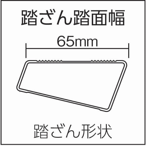 ＰｉＣａ　専用脚立ＢＭ型　天板幅広タイプ　天板高さ１．２ｍ　BM-A120　1 台