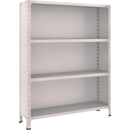 ＴＲＵＳＣＯ　スチールラック　軽量棚背板・側板付　Ｗ１２００ＸＤ３００Ｘ１５００　４段　ネオグレー　54V-24　1 台