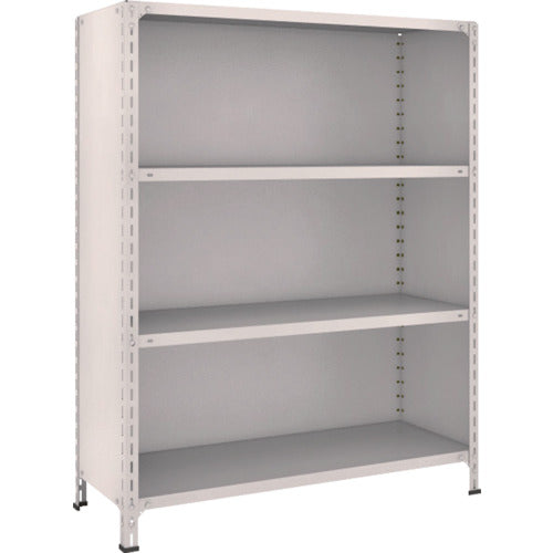 ＴＲＵＳＣＯ　スチールラック　軽量棚背板・側板付　Ｗ１２００ＸＤ４５０Ｘ１５００　４段　ネオグレー　54X-24　1 台