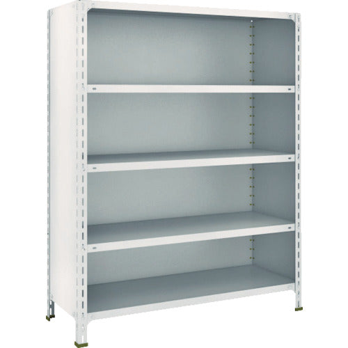 ＴＲＵＳＣＯ　スチールラック　軽量棚背板・側板付　Ｗ１２００ＸＤ４５０Ｘ１５００　５段　ネオグレー　54X-25　1 台