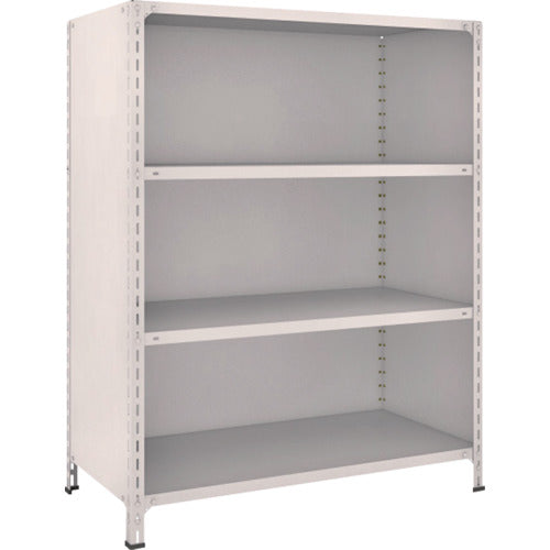 ＴＲＵＳＣＯ　スチールラック　軽量棚背板・側板付　Ｗ１２００ＸＤ６００Ｘ１５００　４段　ネオグレー　54W-24　1 台
