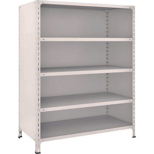 ＴＲＵＳＣＯ　スチールラック　軽量棚背板・側板付　Ｗ１２００ＸＤ６００Ｘ１５００　５段　ネオグレー　54W-25　1 台