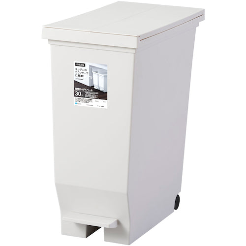 ＡＳＶＥＬ　エバン　両開きペダルペール３０Ｌ　ホワイト　630392　1 個