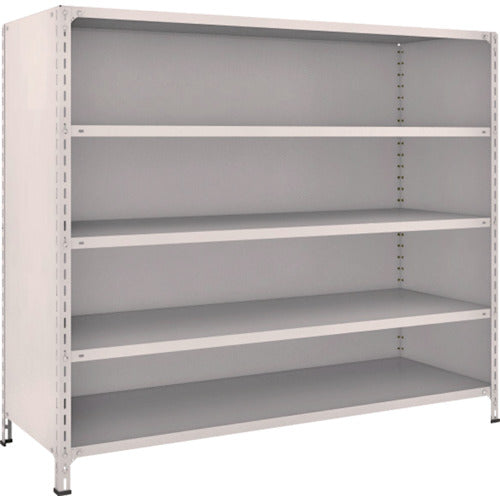 ＴＲＵＳＣＯ　スチールラック　軽量棚背板・側板付　Ｗ１８００ＸＤ６００Ｘ１５００　５段　ネオグレー　56W-25　1 台