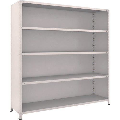 TRUSCCO 스틸 랙 경량 선반 배판·측판 부착 W1800XD450X1800 5단 네오그레이 66X-25 1대