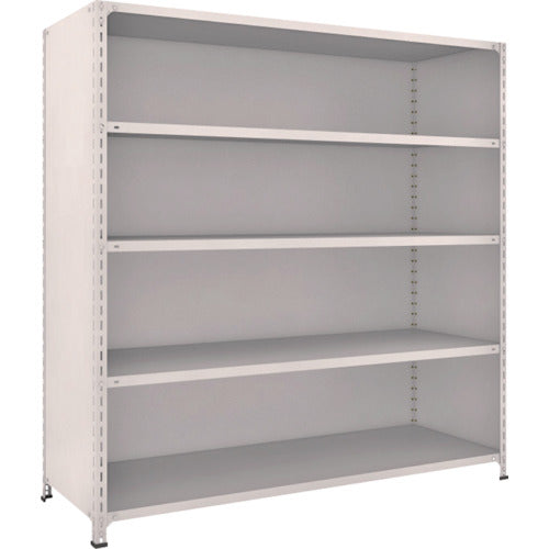 ＴＲＵＳＣＯ　スチールラック　軽量棚背板・側板付　Ｗ１８００ＸＤ６００Ｘ１８００　５段　ネオグレー　66W-25　1 台