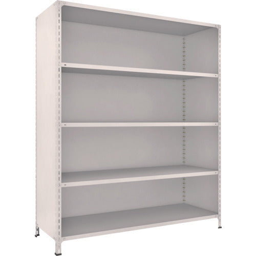 TRUSCO Steel Rack Lightweight Shelf with Back and Side Panels W1800 x D600 x 2100 5 Tiers Neo Gray 76W-25 1 Unit