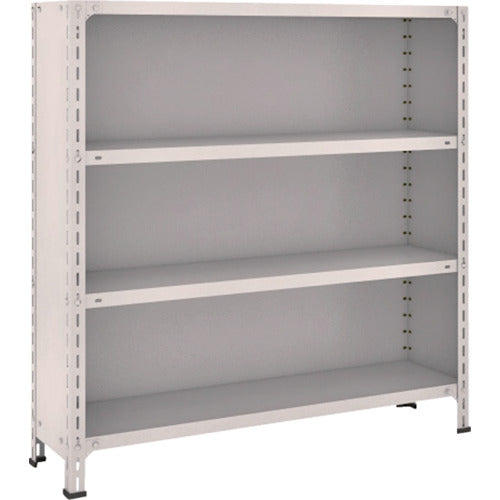 TRUSCO Steel Rack Lightweight Shelf with Back and Side Panels W1200 x D300 x 1200 4 Tiers Neo Gray 44V-24 1 Unit