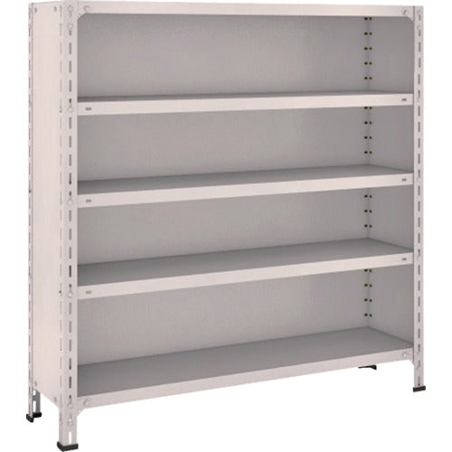 TRUSCO Steel Rack Lightweight Shelf with Back and Side Panels W1200 x D300 x 1200 5 Tiers Neo Gray 44V-25 1 Unit