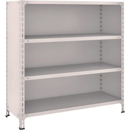 TRUSCO Steel Rack Lightweight Shelf with Back and Side Panels W1200 x D450 x 1200 4 Tiers Neo Gray 44X-24 1 Unit