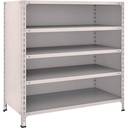 TRUSCO Steel Rack Lightweight Shelf with Back and Side Panels W1200 x D600 x 1200 5 Tiers Neo Gray 44W-25 1 Unit