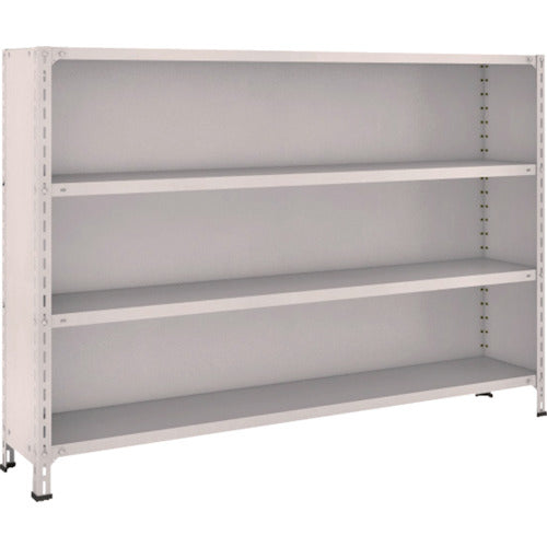 TRUSCCO 스틸 랙 경량 선반 배판·측판 부착 W1800XD300X1200 4단 네오그레이 46V-24 1대