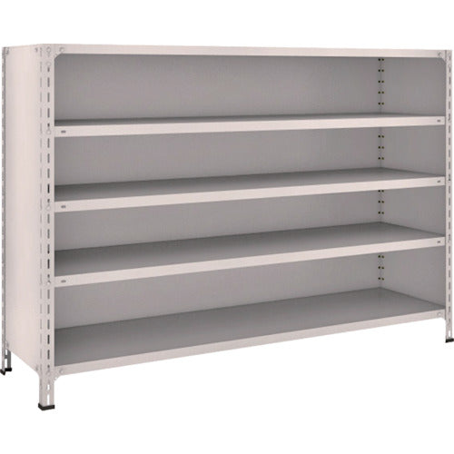 TRUSCO Steel Rack Lightweight Shelf with Back and Side Panels W1800 x D450 x 1200 5 Tiers Neo Gray 46X-25 1 Unit