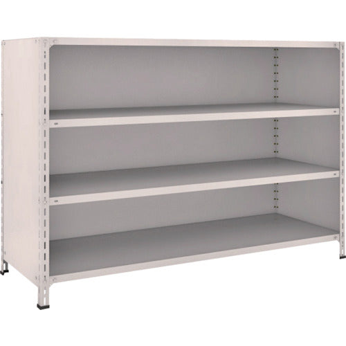 TRUSCO Steel Rack Lightweight Shelf with Back and Side Panels W1800 x D600 x 1200 4 Tiers Neo Gray 46W-24 1 Unit