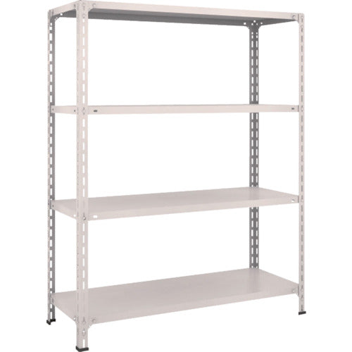 ＴＲＵＳＣＯ　スチールラック　軽量棚開放型　Ｗ１２００ＸＤ４５０ＸＨ１５００　４段　ネオグレー　54X-14　1 台