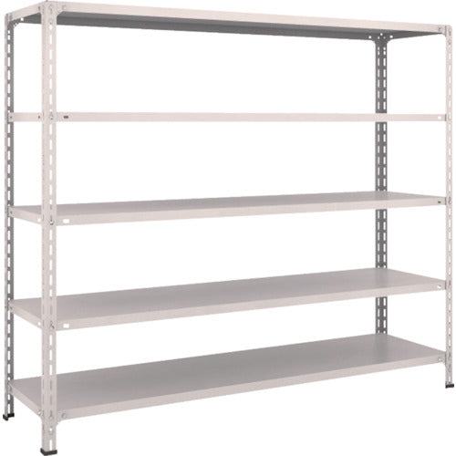 TRUSCCO 스틸 랙 경량 선반 개방형 W1800XD450XH1500 5단 네오그레이 56X-15 1대