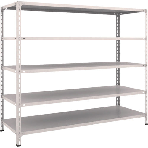 TRUSCCO 스틸 랙 경량 선반 개방형 W1800XD600XH1500 5단 네오그레이 56W-15 1대