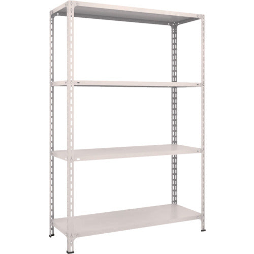 ＴＲＵＳＣＯ　スチールラック　軽量棚開放型　Ｗ１２００ＸＤ４５０ＸＨ１８００　４段　ネオグレー　64X-14　1 台