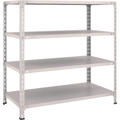 ＴＲＵＳＣＯ　スチールラック　軽量棚開放型　Ｗ１２００ＸＤ６００ＸＨ１２００　４段　ネオグレー　44W-14　1 台