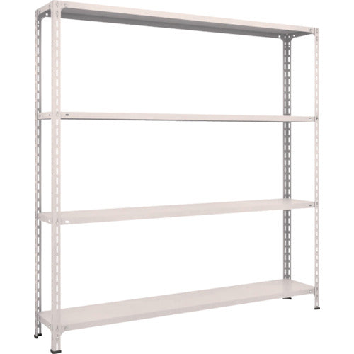 TRUSCO Steel Rack Lightweight Open Shelf W1800 x D300 x H1800 4 Tiers Neo Gray 66V-14 1 Unit