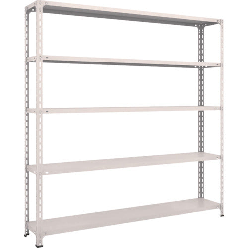 TRUSCO Steel Rack Lightweight Open Shelf W1800 x D300 x H1800 5 Tiers Neo Gray 66V-15 1 Unit