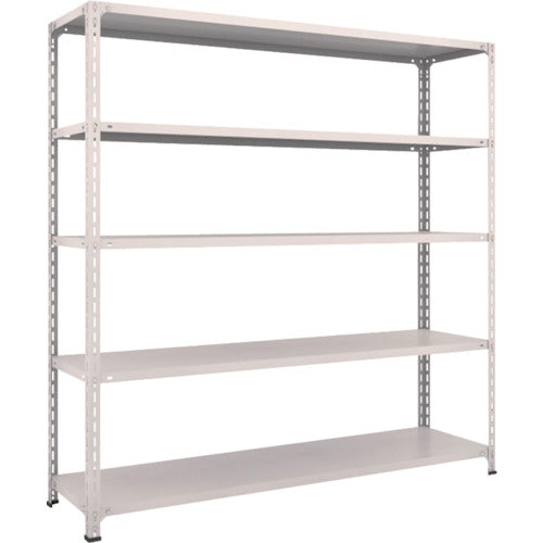 TRUSCCO 스틸 랙 경량 선반 개방형 W1800XD450XH1800 5단 네오그레이 66X-15 1대