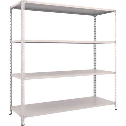 ＴＲＵＳＣＯ　スチールラック　軽量棚開放型　Ｗ１８００ＸＤ６００ＸＨ１８００　４段　ネオグレー　66W-14　1 台