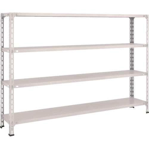 TRUSCCO 스틸 랙 경량 선반 개방형 W1800XD300XH1200 4단 네오그레이 46V-14 1대