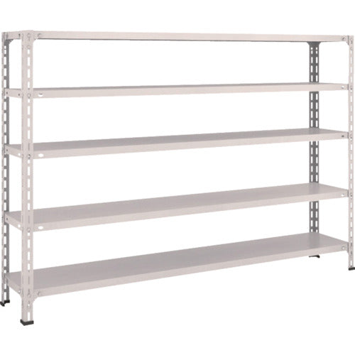 TRUSCCO 스틸 랙 경량 선반 개방형 W1800XD300XH1200 5단 네오그레이 46V-15 1대