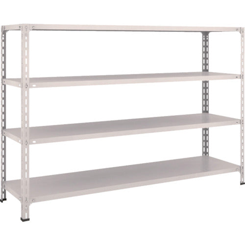 TRUSCCO 스틸 랙 경량 선반 개방형 W1800XD450XH1200 4단 네오그레이 46X-14 1대