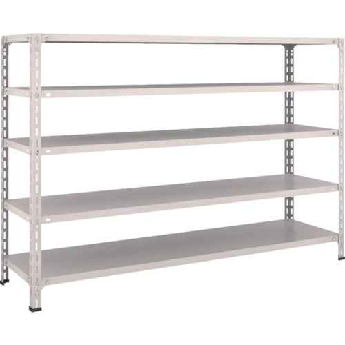 ＴＲＵＳＣＯ　スチールラック　軽量棚開放型　Ｗ１８００ＸＤ４５０ＸＨ１２００　５段　ネオグレー　46X-15　1 台
