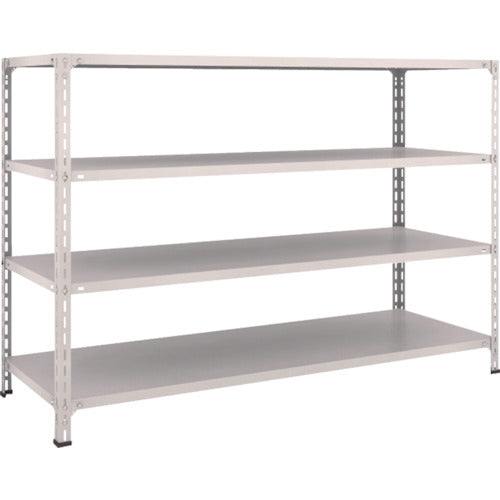 TRUSCCO 스틸 랙 경량 선반 개방형 W1800XD600XH1200 4단 네오그레이 46W-14 1대