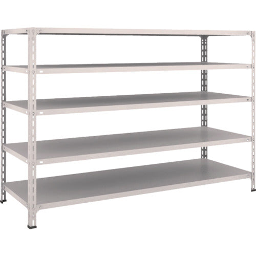 TRUSCCO 스틸 랙 경량 선반 개방형 W1800XD600XH1200 5단 네오그레이 46W-15 1대
