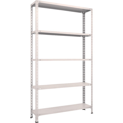 TRUSCO Steel Rack Lightweight Open Shelf W1200 x D300 x H2100 5 Tiers Neo Gray 74V-15 1 Unit