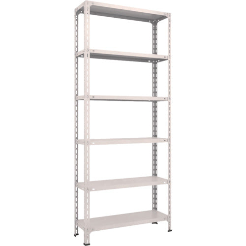 TRUSCCO 스틸 랙 경량 선반 개방형 W875XD300XH2100 6단 네오그레이 73V-16 1대