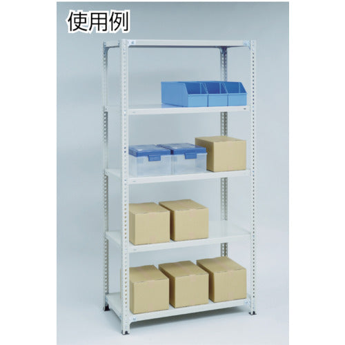 TRUSCO Steel Rack Lightweight Open Shelf W1200 x D450 x H2100 5 Tiers Neo Gray 74X-15 1 Unit